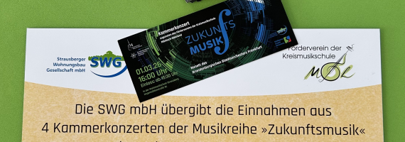 Scheck und Eintrittskarte